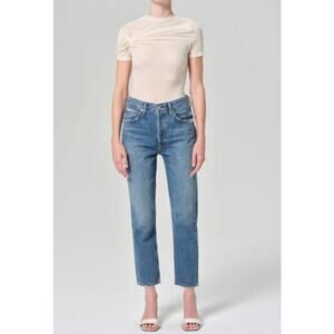 AGOLDE Riley High Rise Straight Crop Jeans Size 23